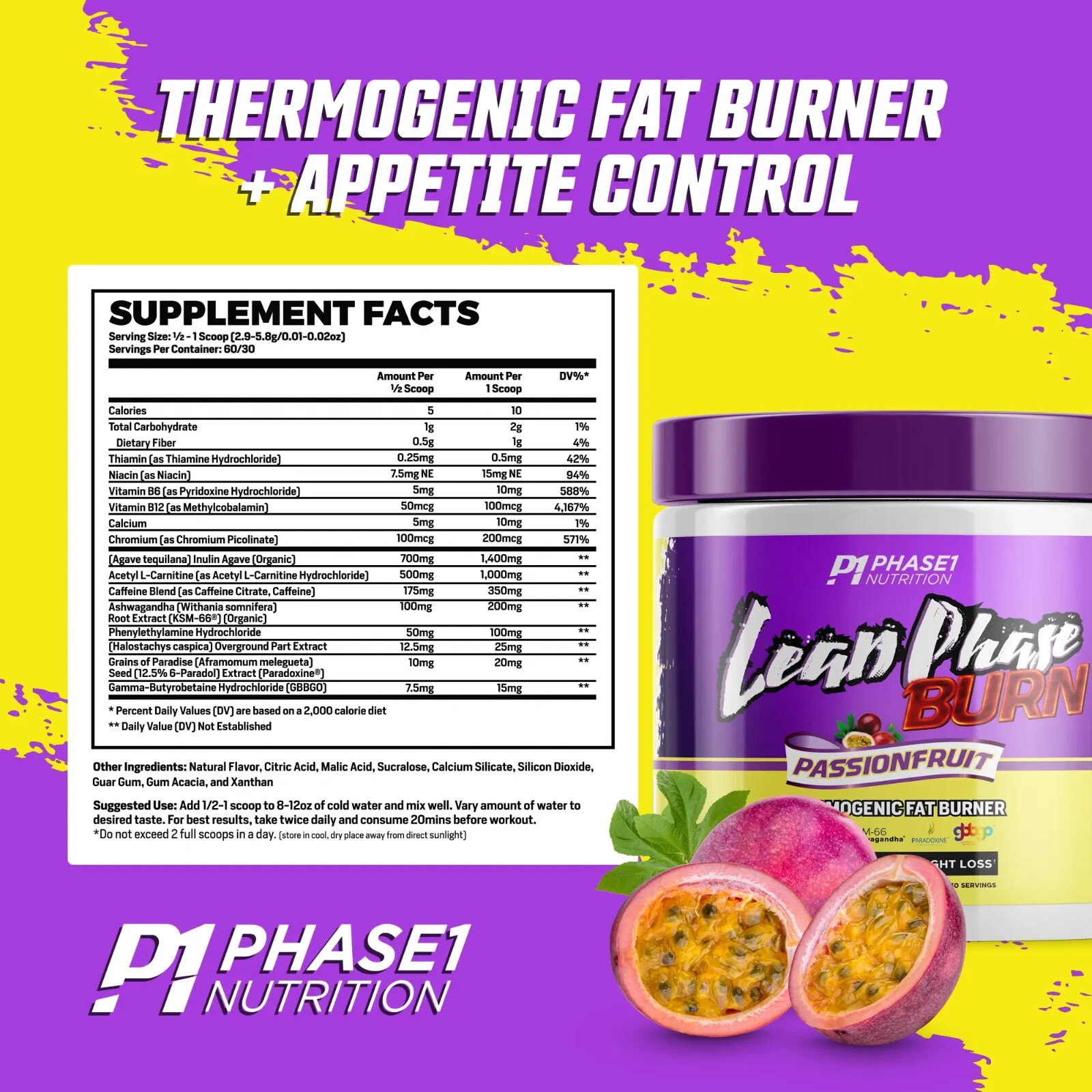 Phase One Nutrition- Lean Phase Burn Passion Fruit