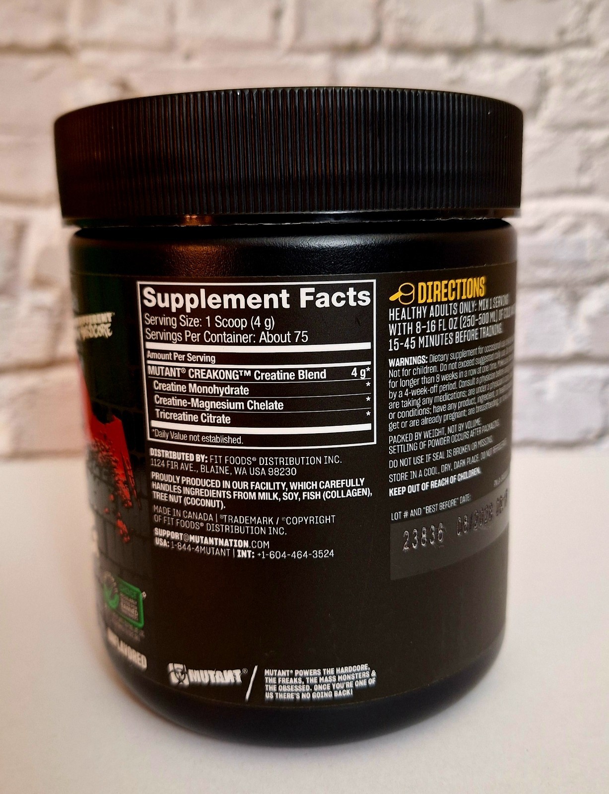 Mutant Creakong, 75 Servings, 2 Tubs, Tri-Creatine Blend, Unflavored, 08/2028✨️