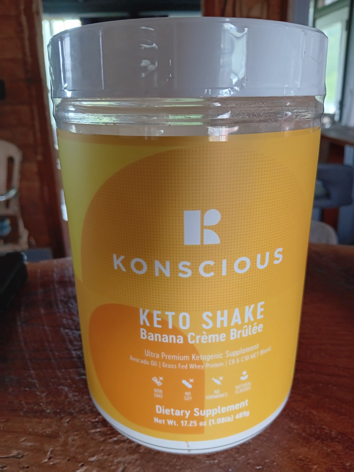 KONSCIOUS- KETO SHAKE chocolate/banana/strawberry 17.25oz fresh 7/25