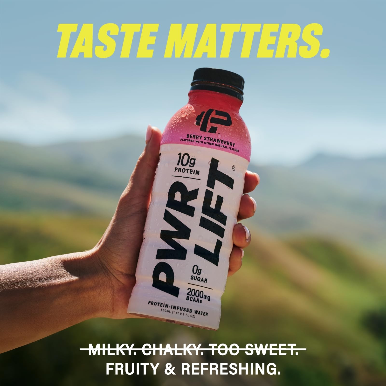 Whey Protein Water Sports Drink by | Berry Strawberry | Keto, Vitamin B, Elec…