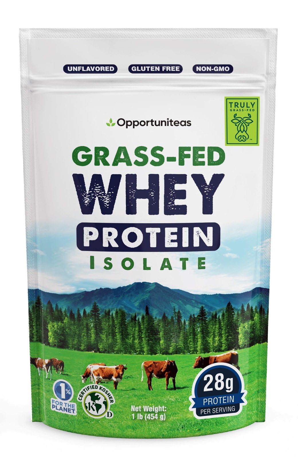 Grass Fed Whey Protein Powder Isolate – Unflavored – Low Carb Keto & Paleo Diet