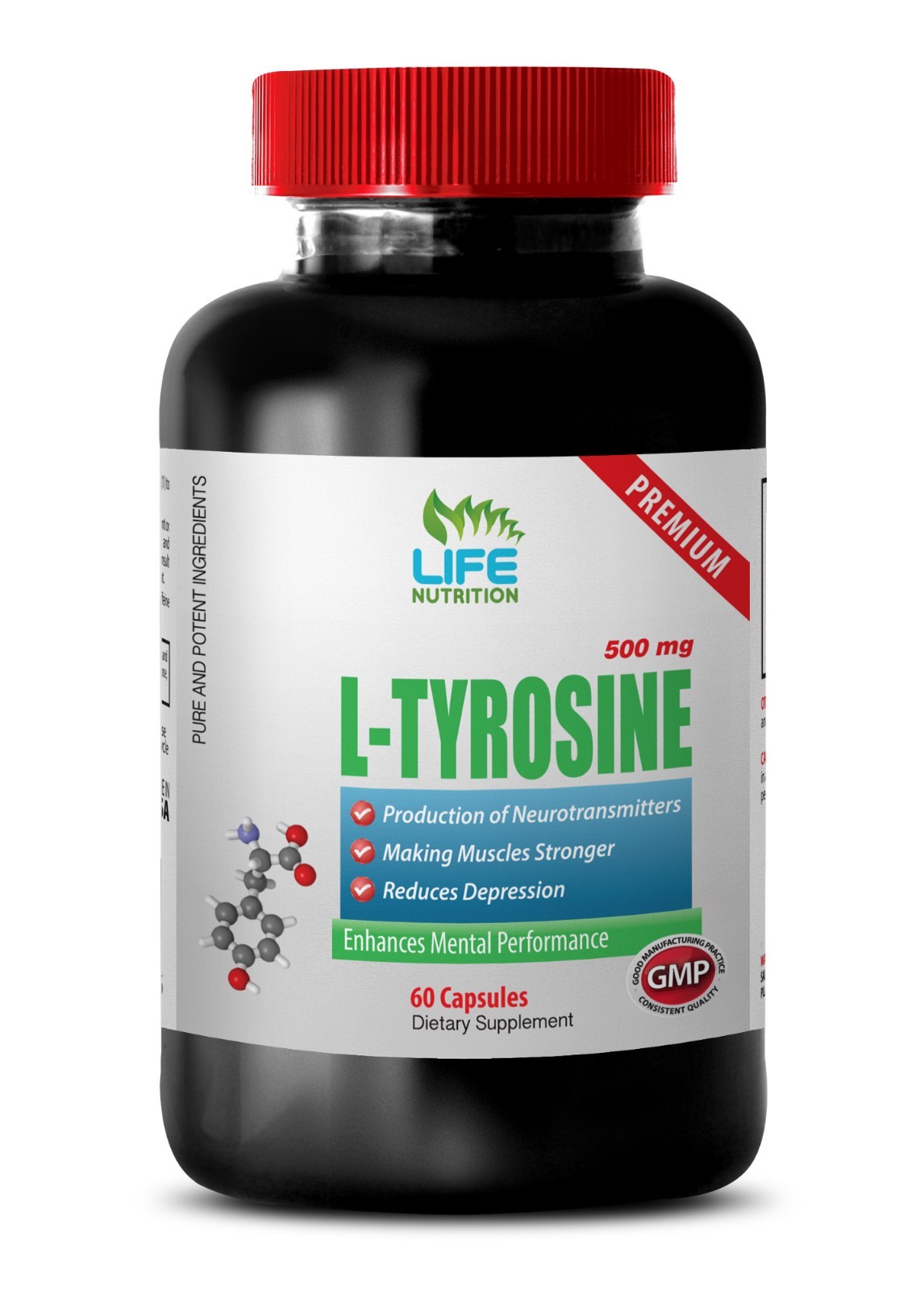 Phenylalanine – L-Tyrosine 515mg – Help With Intensive Training Supplements 1B