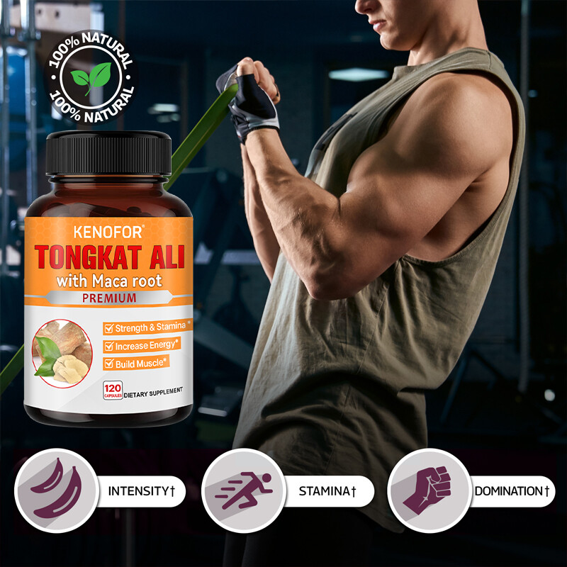 Maca Relieve Stress Sexual Desire Ginseng Male Energy for Men 120 Capsules