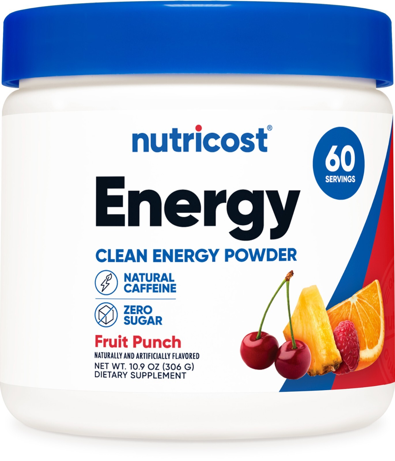 Nutricost Energy Complex (Fruit Punch) (60 Servings) – Clean Energy Powder