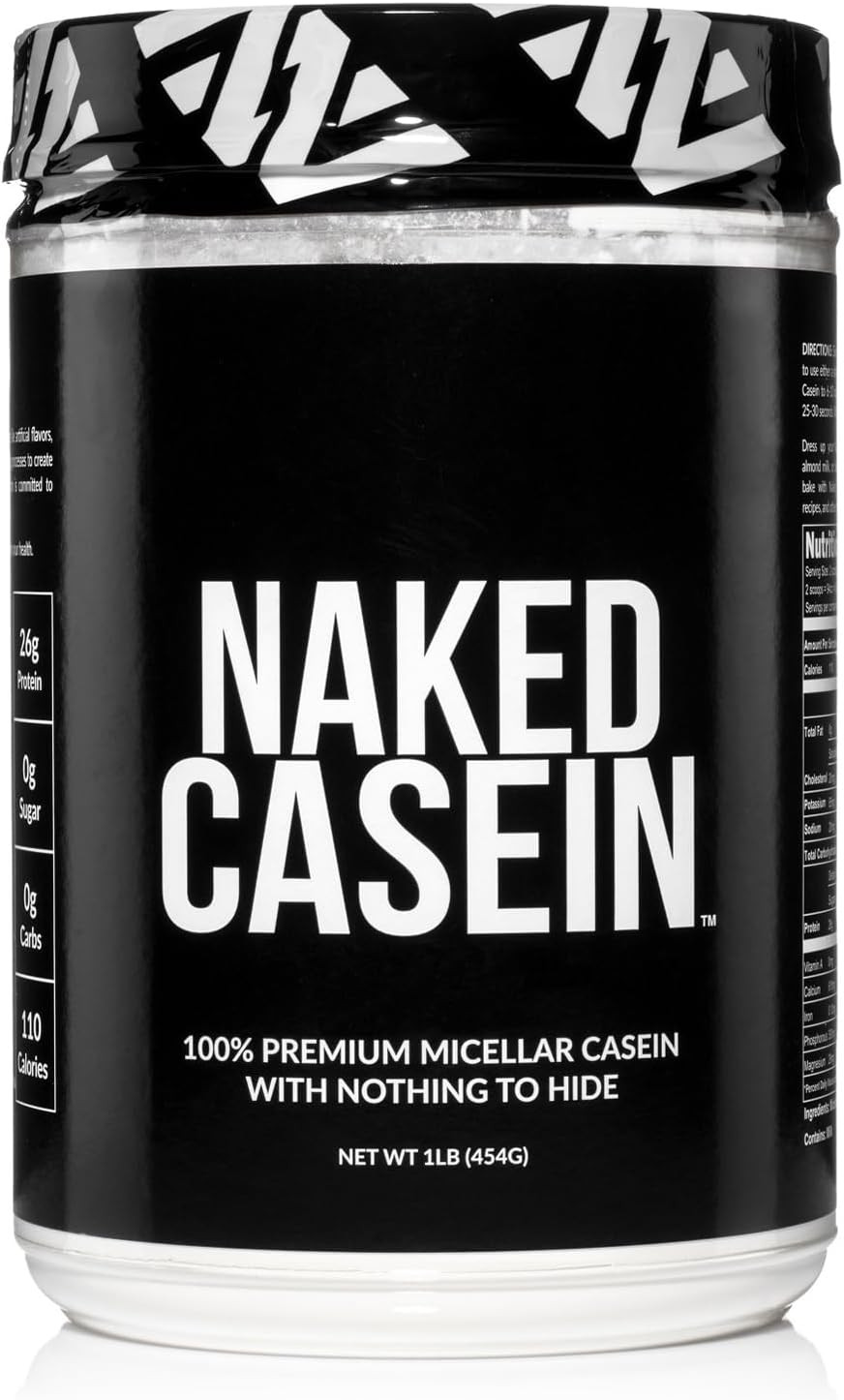 Naked Casein – 1Lb Micellar Protein – Bulk, 1 Pound (Pack of 1)