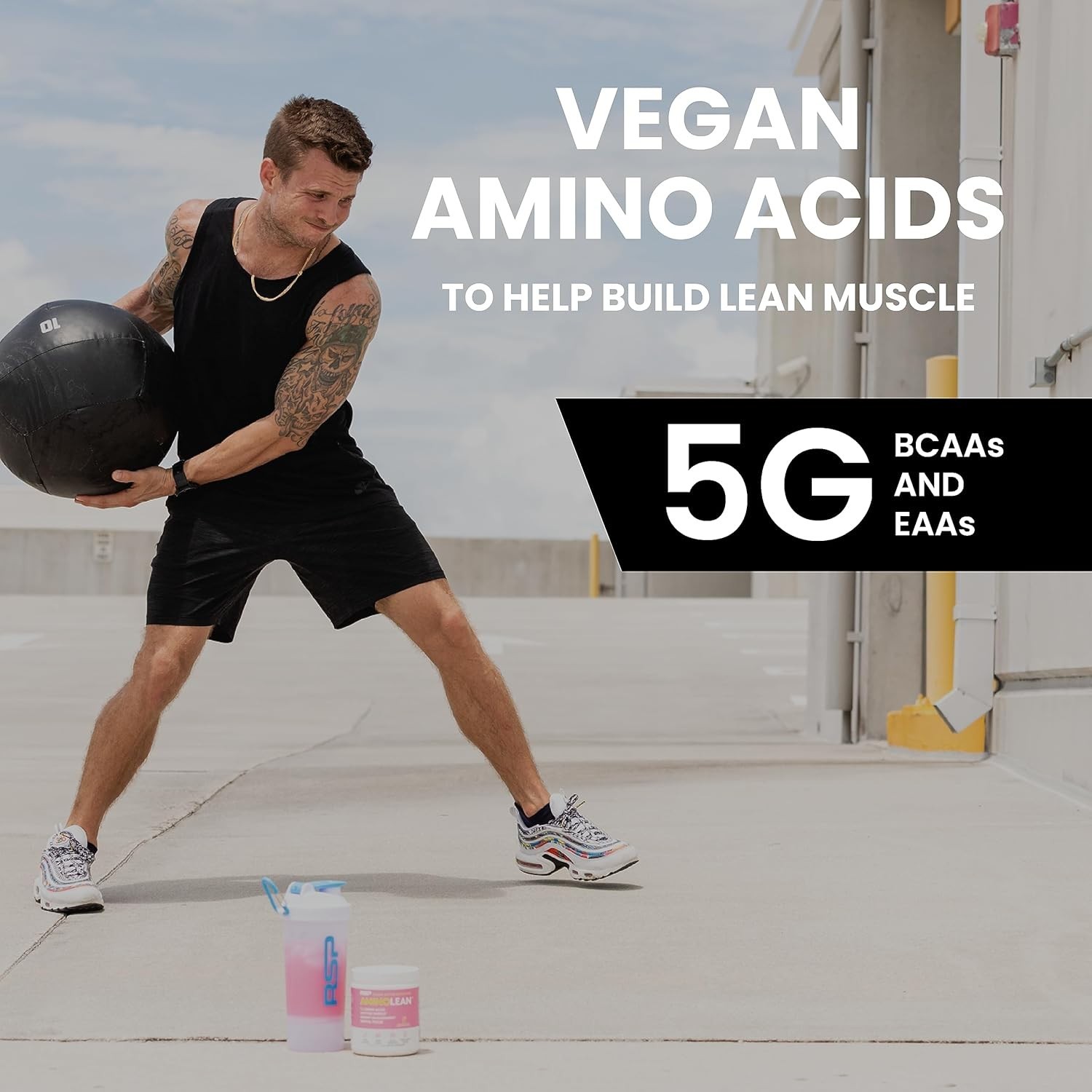 30 Serv AminoLean Pre Workout Powder – Sugar Free, Gluten Free Energy Booster