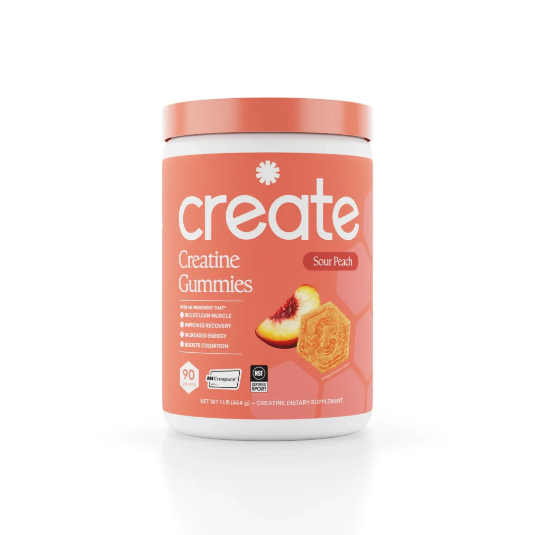 Create Creatine Monohydrate Gummies – Sour Peach