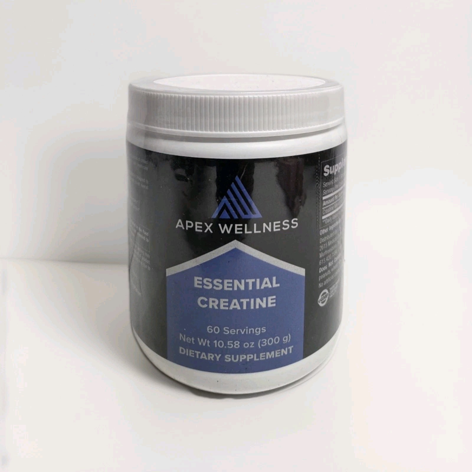 Apex Wellness Essential Creatine 60 Servings 10.58 Oz (300g) Dietary Supplement
