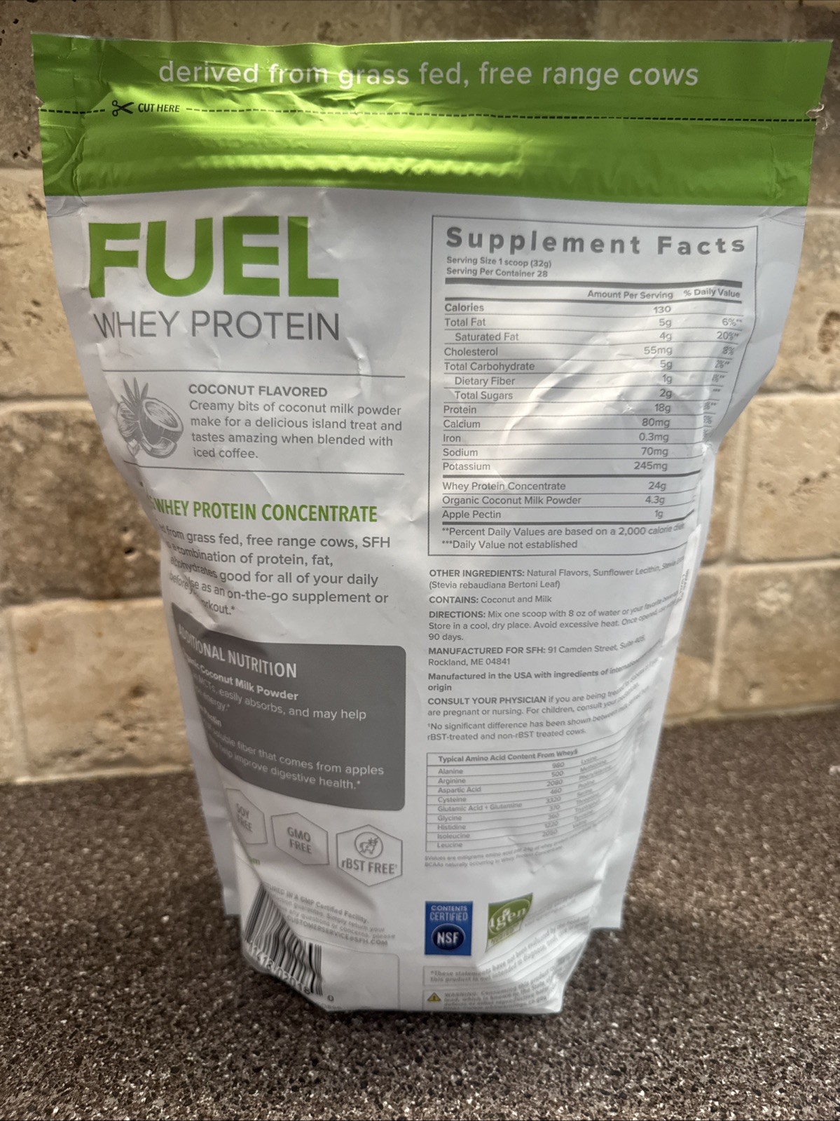 Fuel Whey Protein Powder Tasting Grass Fed Whey Mcts Fiber For Energy All