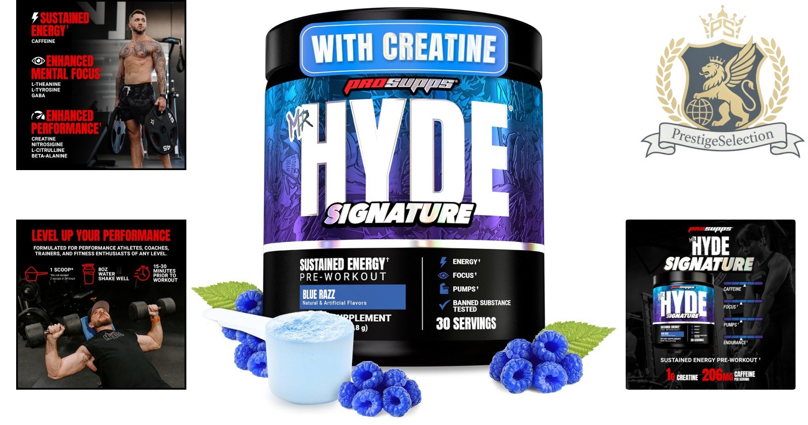 30 Servings Mr. Hyde Signature Pre-Workout Powder with Creatine & Beta Alanine