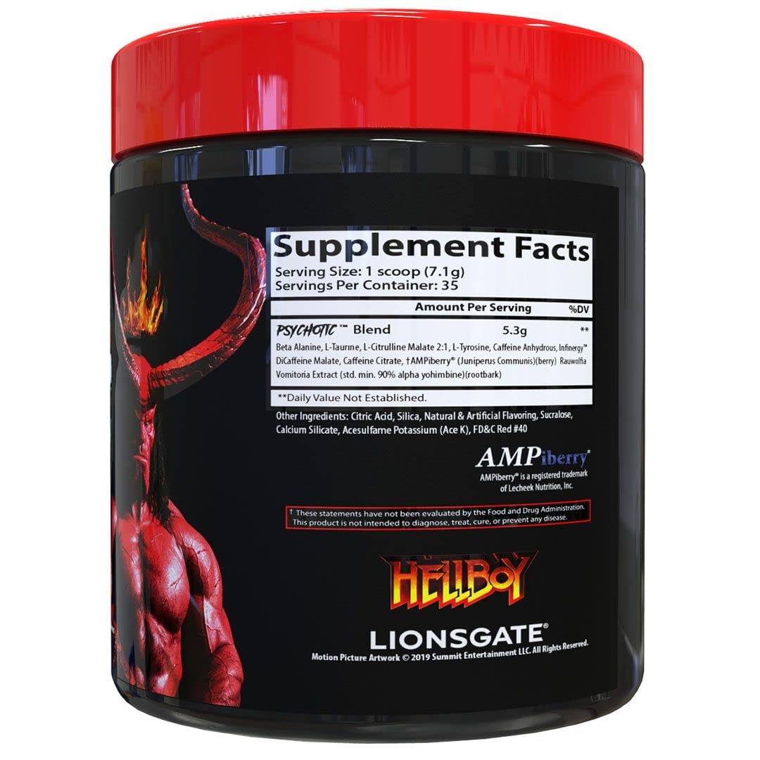 Insane Labz Hellboy Pre Workout Supplement 35 Servings Energy Focus Endurance