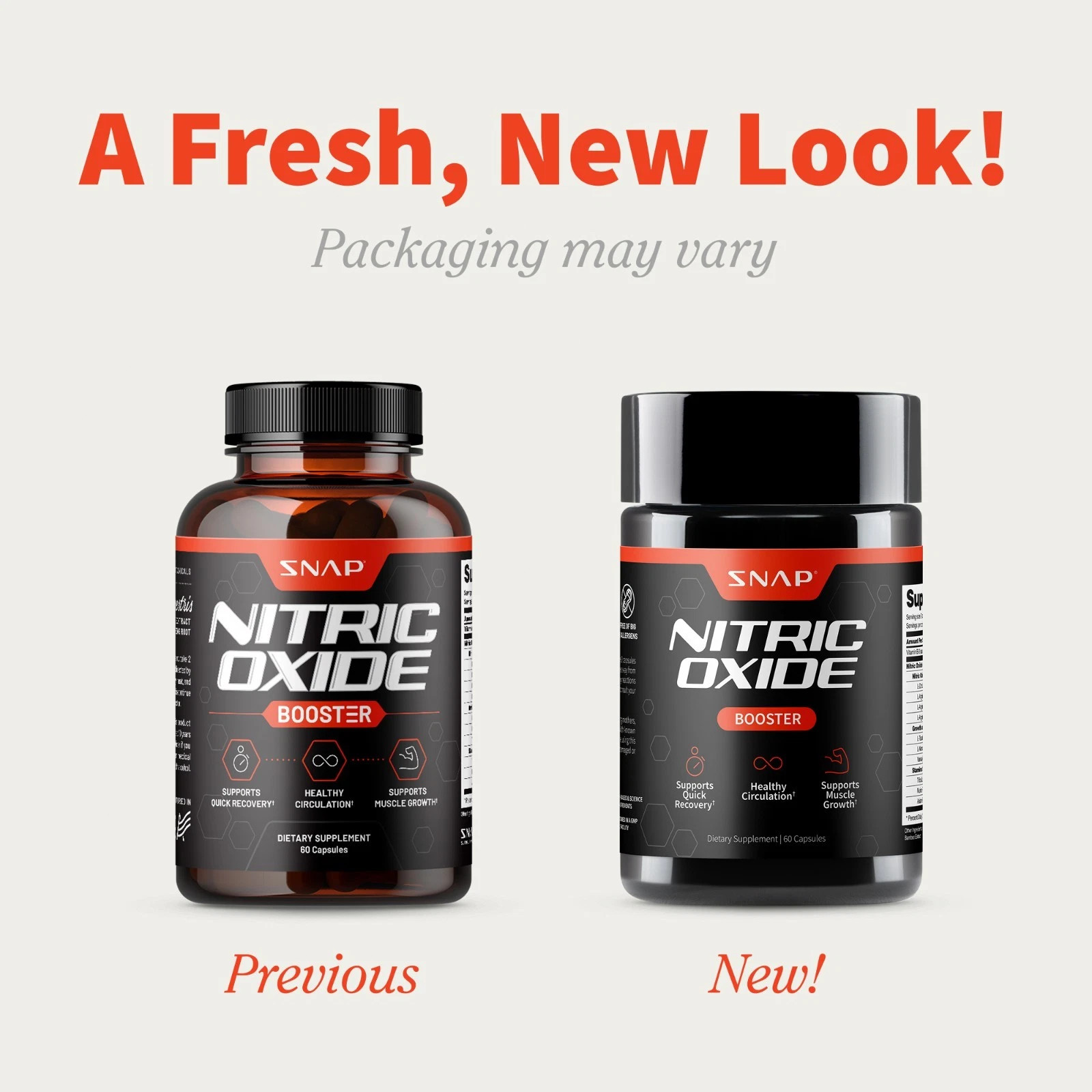 Nitric Oxide Booster Supplement L-Arginine L-Citrulline Pre Workout Pills 2-Pack