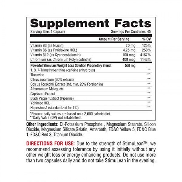 Fat Loss Weight Loss Burn Calories Fat Burner 45 Capsules Energy Boost Formula
