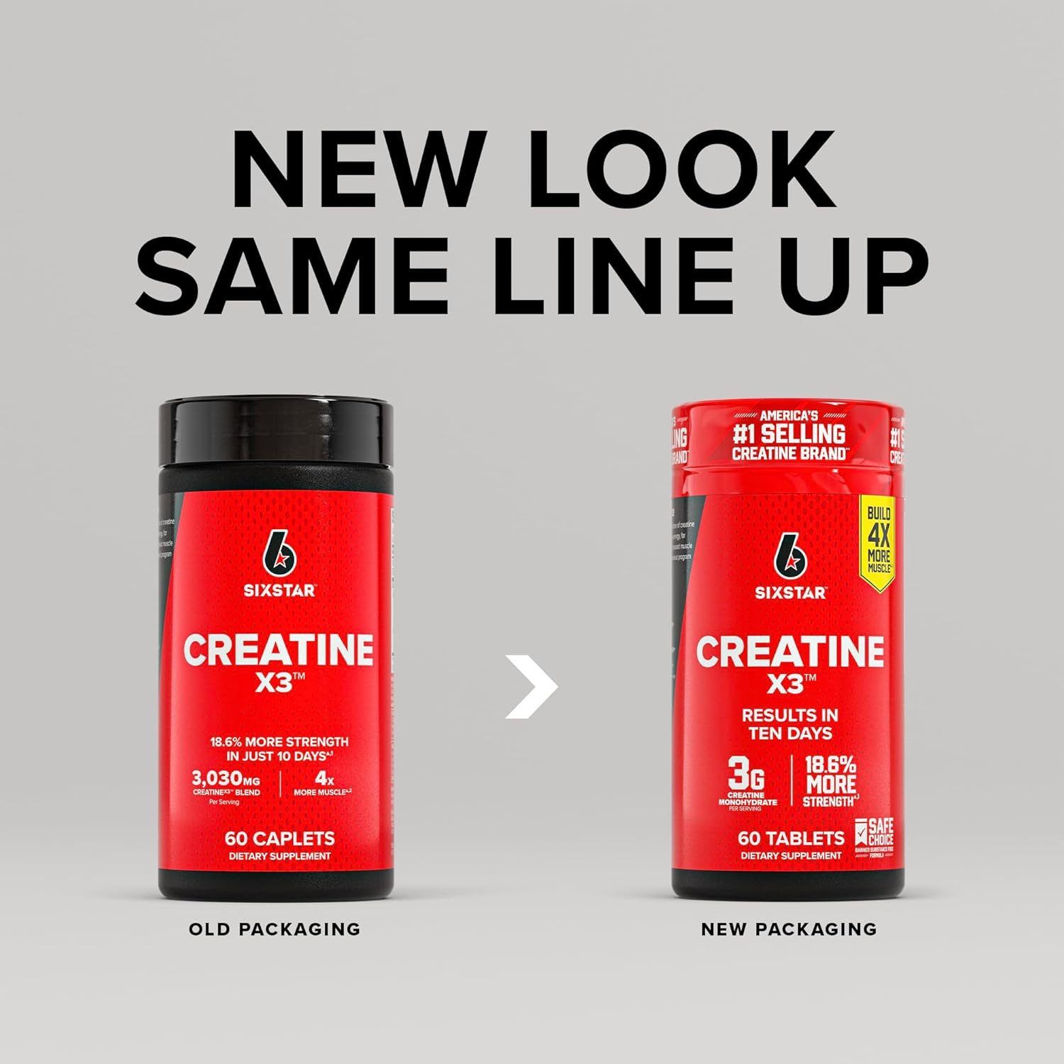 Creatine Pills, X3 (60 Caplets) – Creatine for Women & Men – Creatine Capsules S