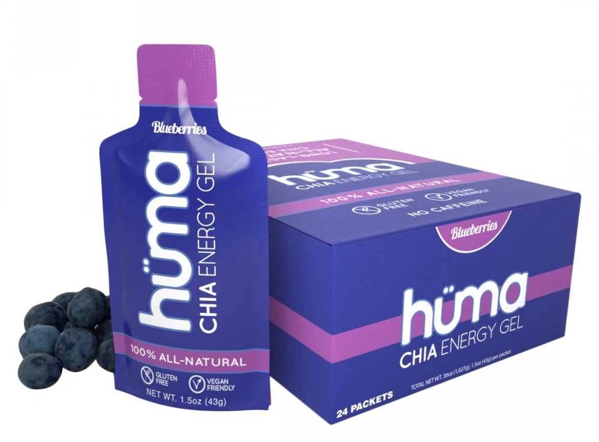 HUMA FOOD HUMA CHIA ENERGY GEL BLUEBERRY Box Of 24ct.