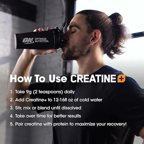 Optimum Nutrition Creatine Monohydrate Plus Powder, Orange Passionfruit Flavored
