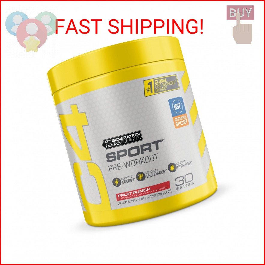 Cellucor C4 Sport Pre Workout Powder Fruit Punch – NSF Certified for Sport | 30