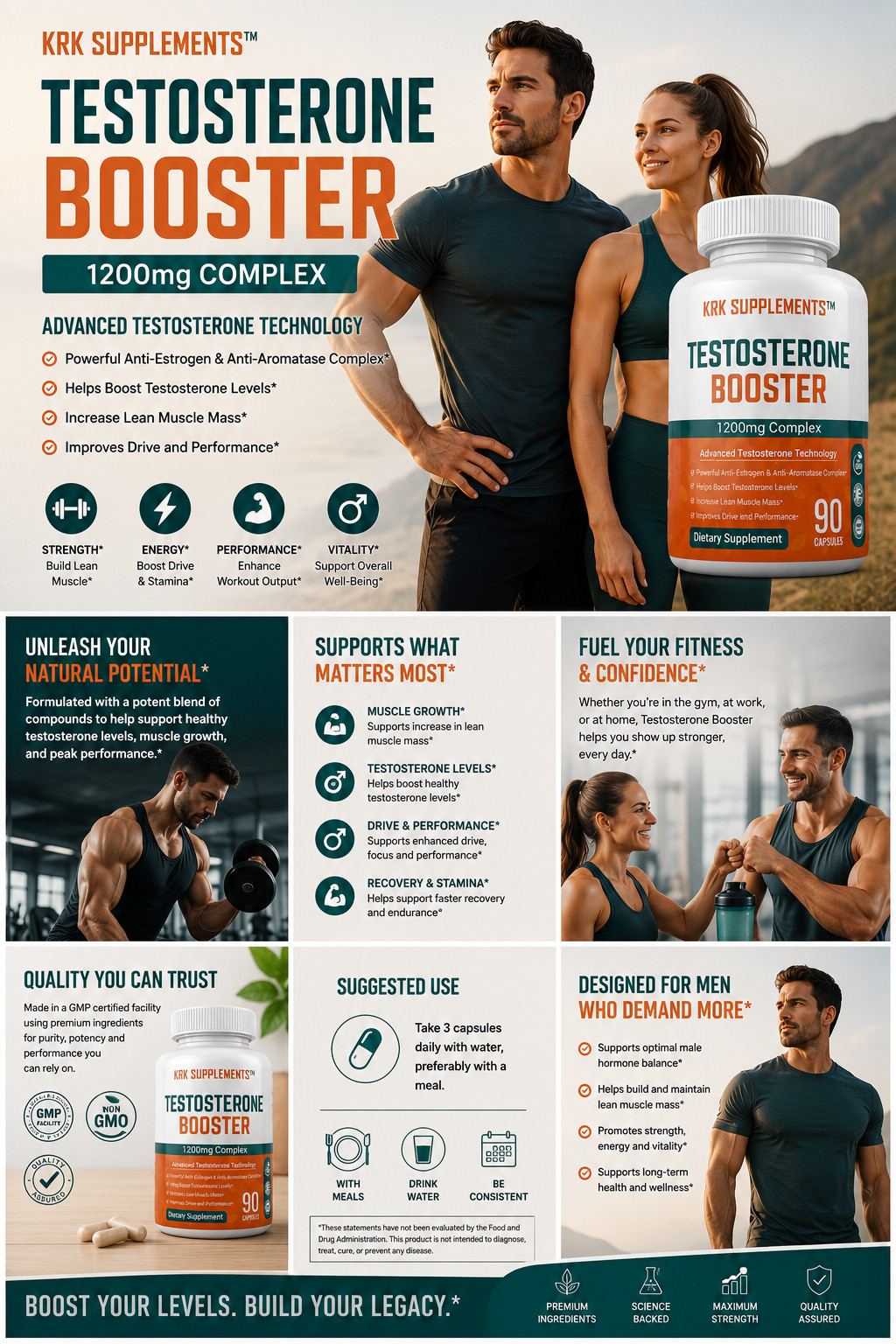 2 btl Testosterone Booster Chrysin Low Test Boost Natural Tribulus Terrestris