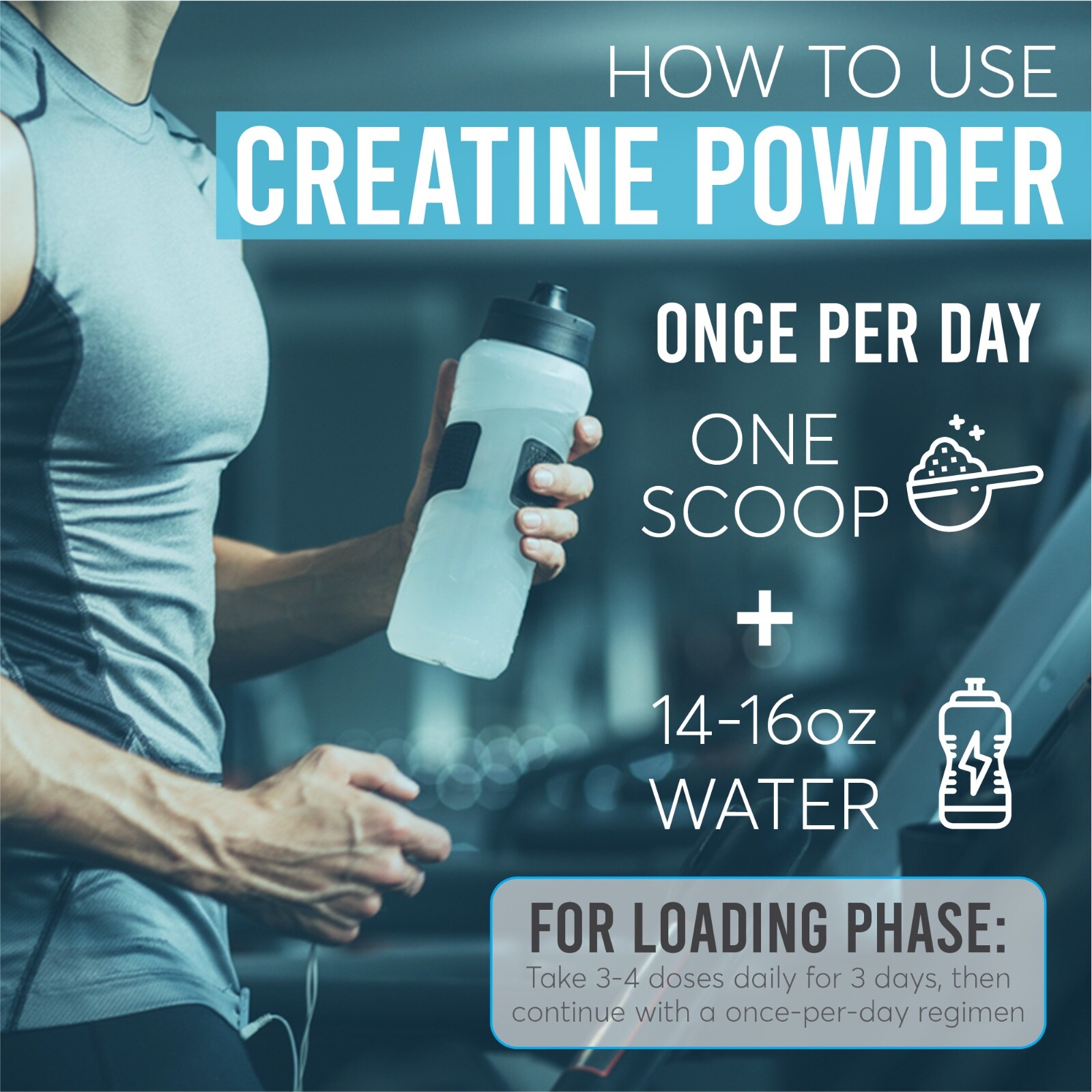 Clean Power Nutrition Creatine Monohydrate Powder 90 Servings