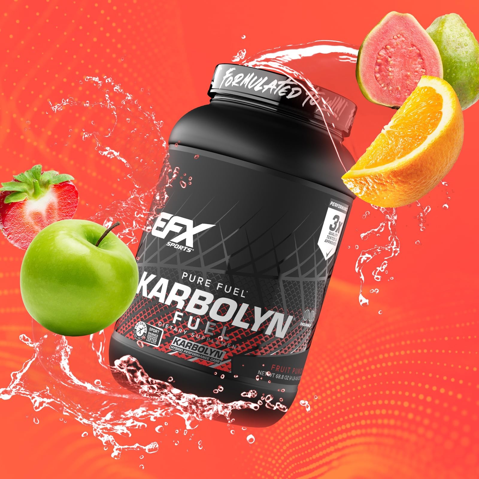 EFX Sports Karbolyn Fuel | FastAbsorbing Carbohydrate Powder | Carb Load, Sus…