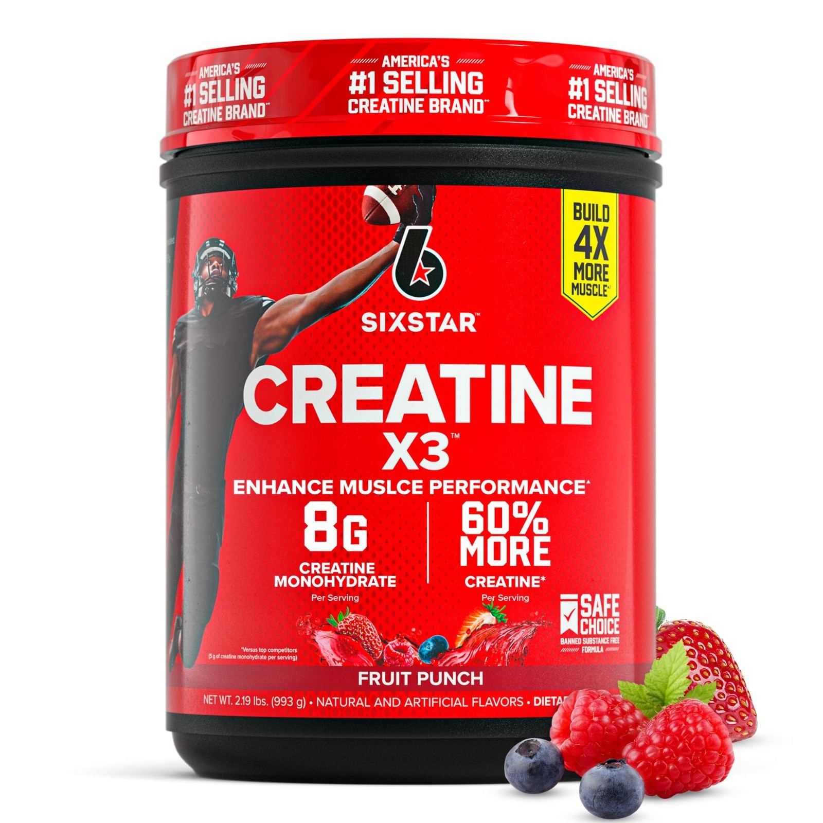 Flavored Creatine Monohydrate Powder – 30 Servings, Muscle Building & Performanc