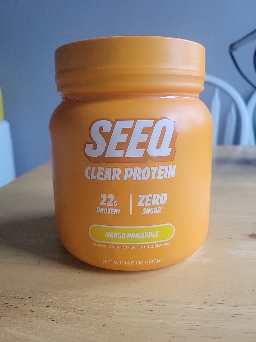 SEEQ Clear Whey Isolate Protein Powder, Mango Pineapple, 15 Servings, 14.8 Oz