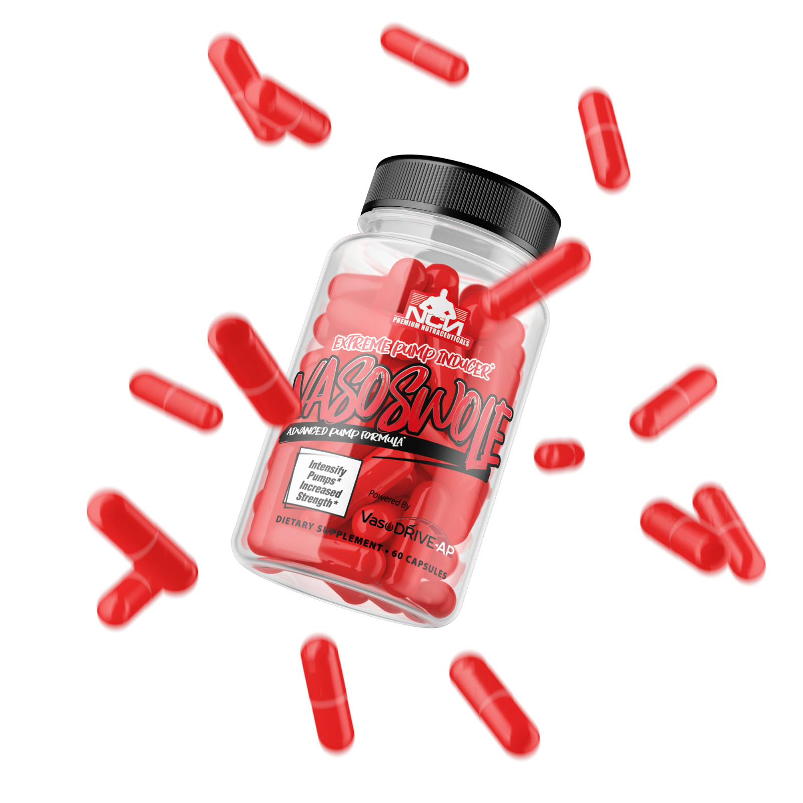 VASOSWOLE Pre Workout Nitric Oxide Booster, Energy, Pump, Endurance, Strength