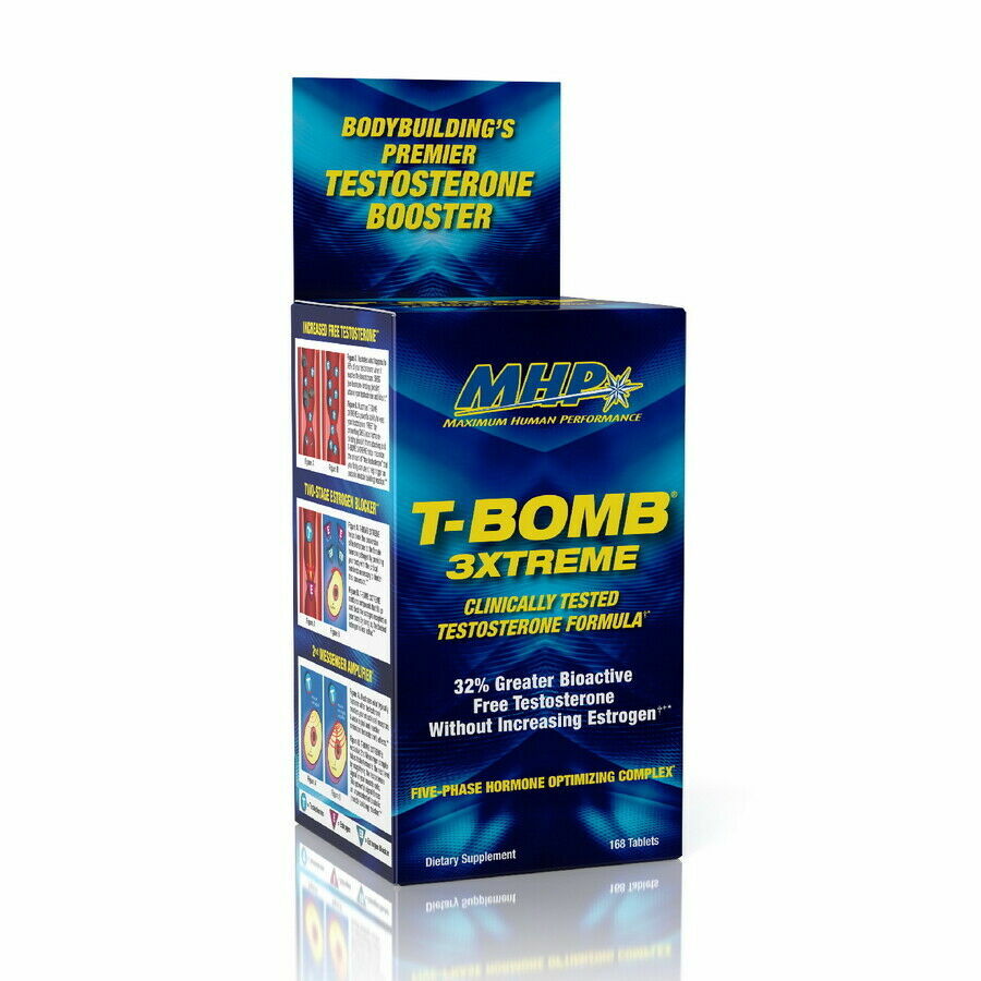 MHP T-BOMB 3XTREME TEST Formula 168 Capsules BEST PRICE FREE SHIPPING