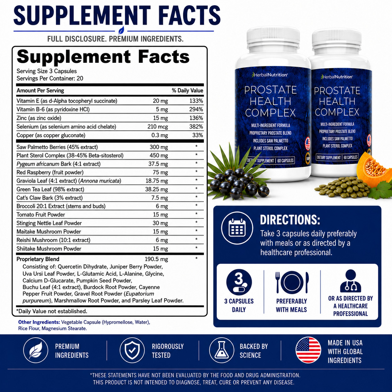 Best Prostate Supplement Natural Remedies for Enlarged Prostate 2 Bottle Pack