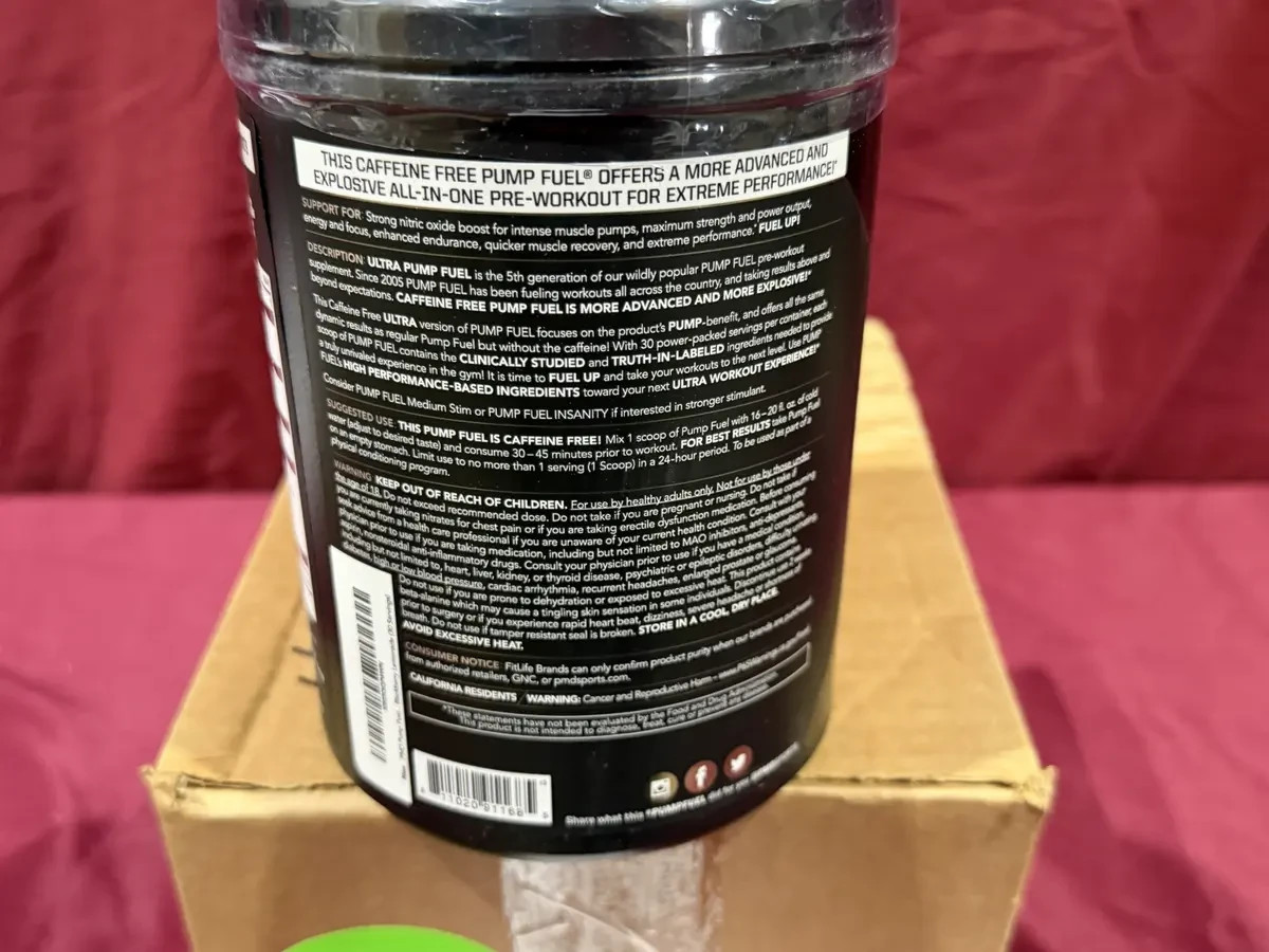 PUMP FUEL ULTRA INSANITY GLYCO LOAD PRE WORKOUT – Blackberry Lemon (30 Servings)