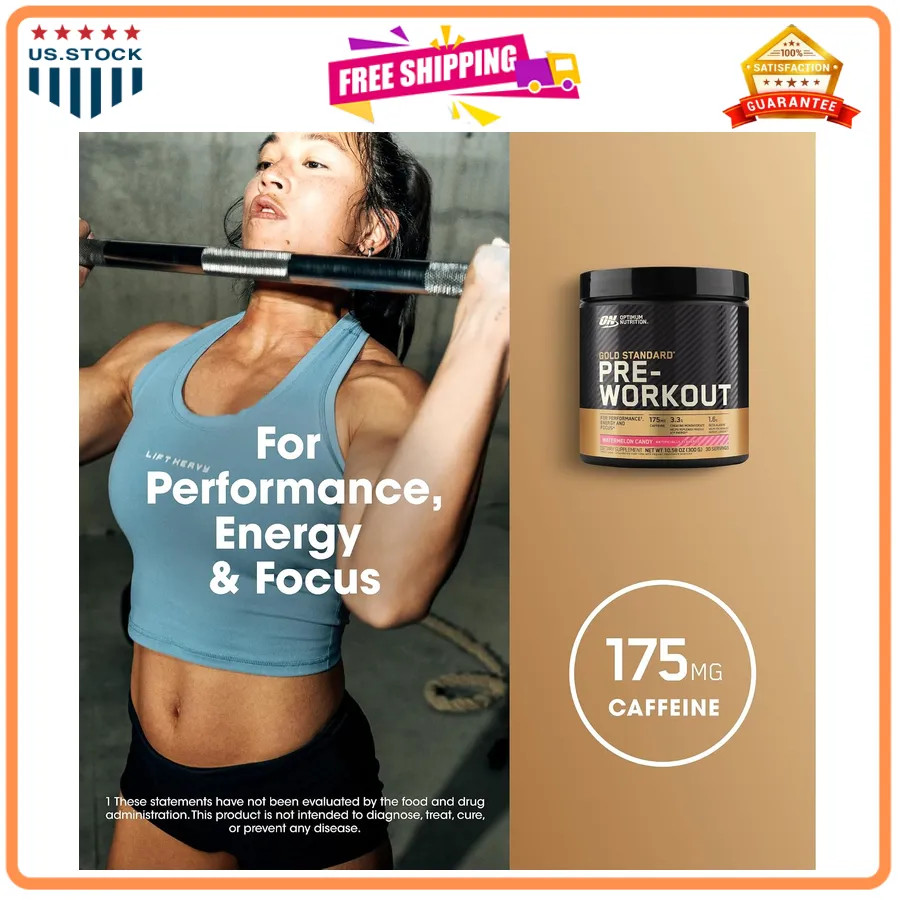 Optimum Nutrition Gold Standard Pre-Workout Watermelon Candy 30 Servings