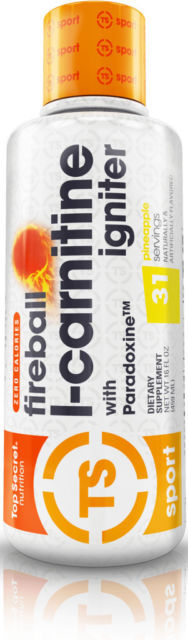 Top Secret Nutrition Fireball Liquid L-Carnitine Igniter -CHOOSE FLAVOR -16 oz