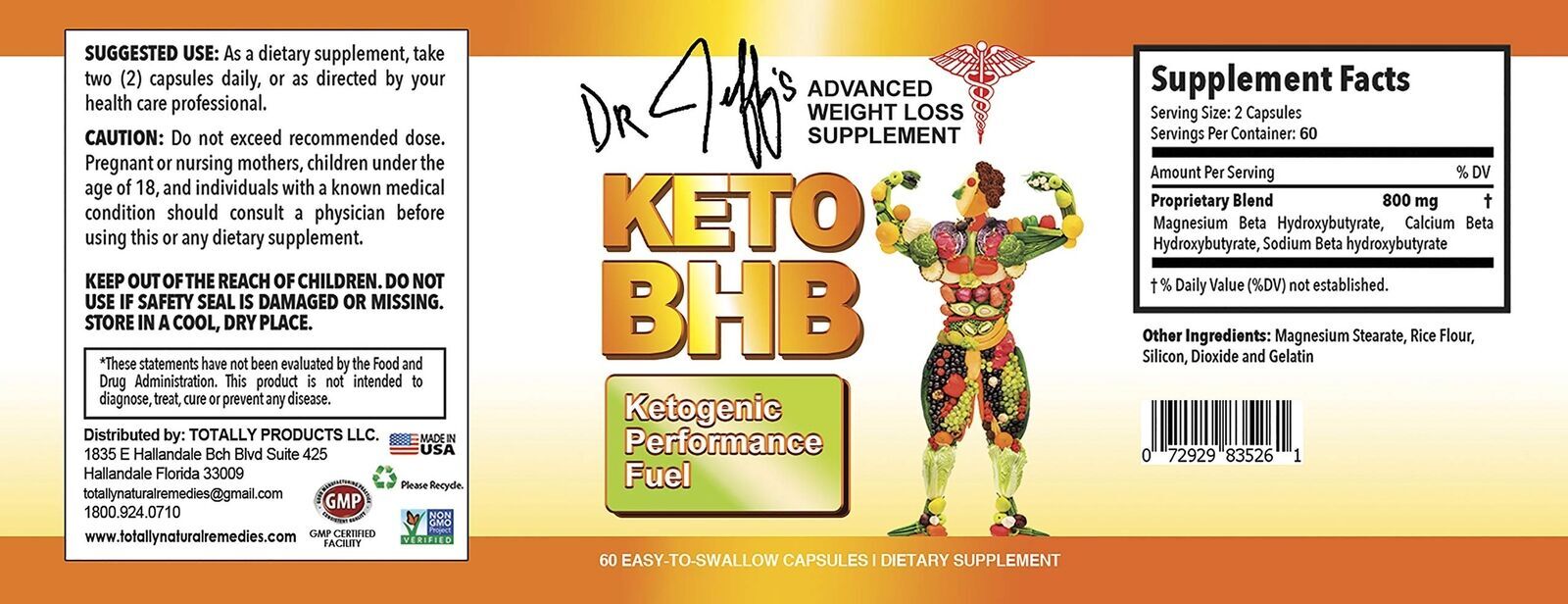 Amino Acids Muscle Support & Keto BHB Weight Management Supplement 60 Capsules