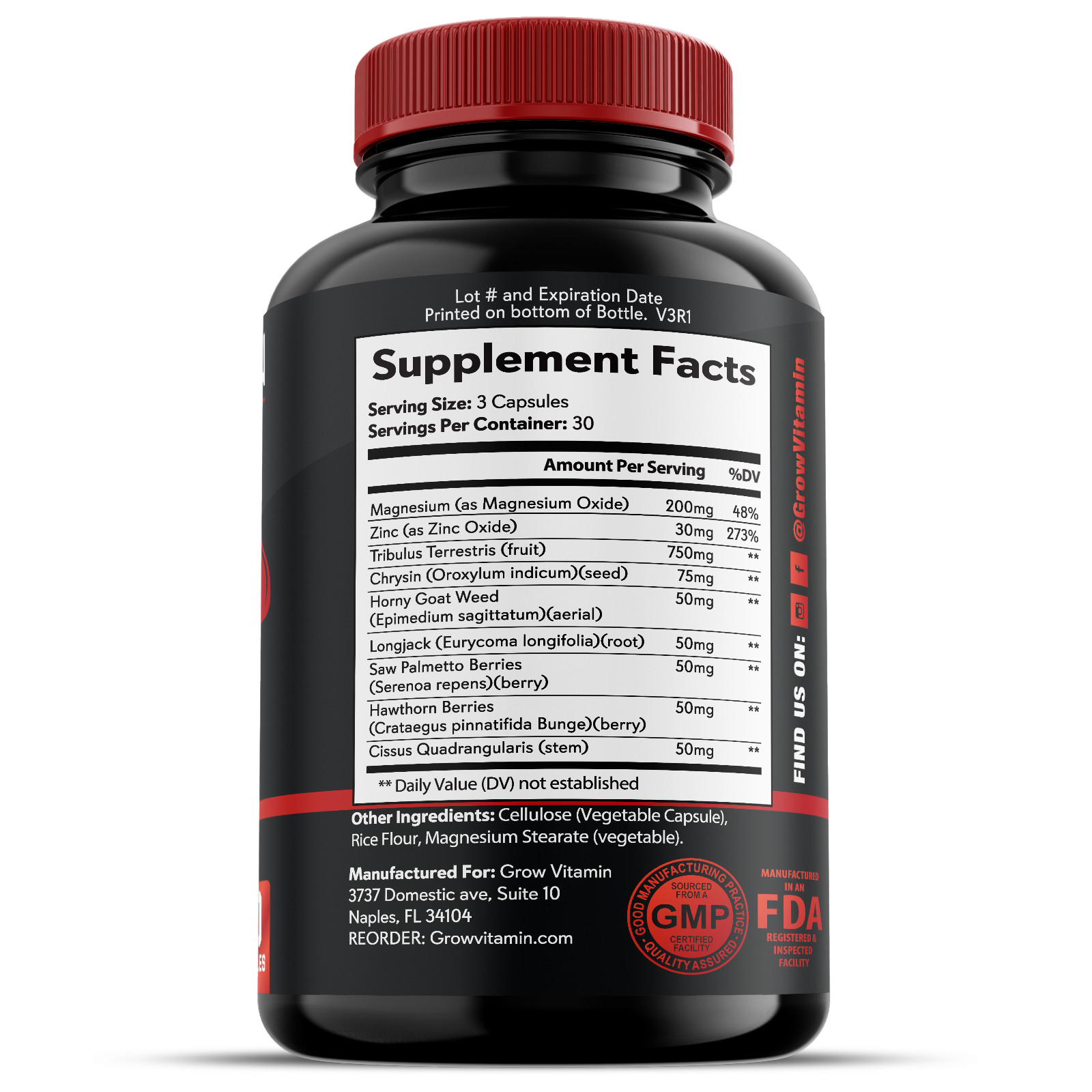 TEST BOOST Max Men Testosterone Strength Build Muscle Power Sex bOOst, 90 CAPS