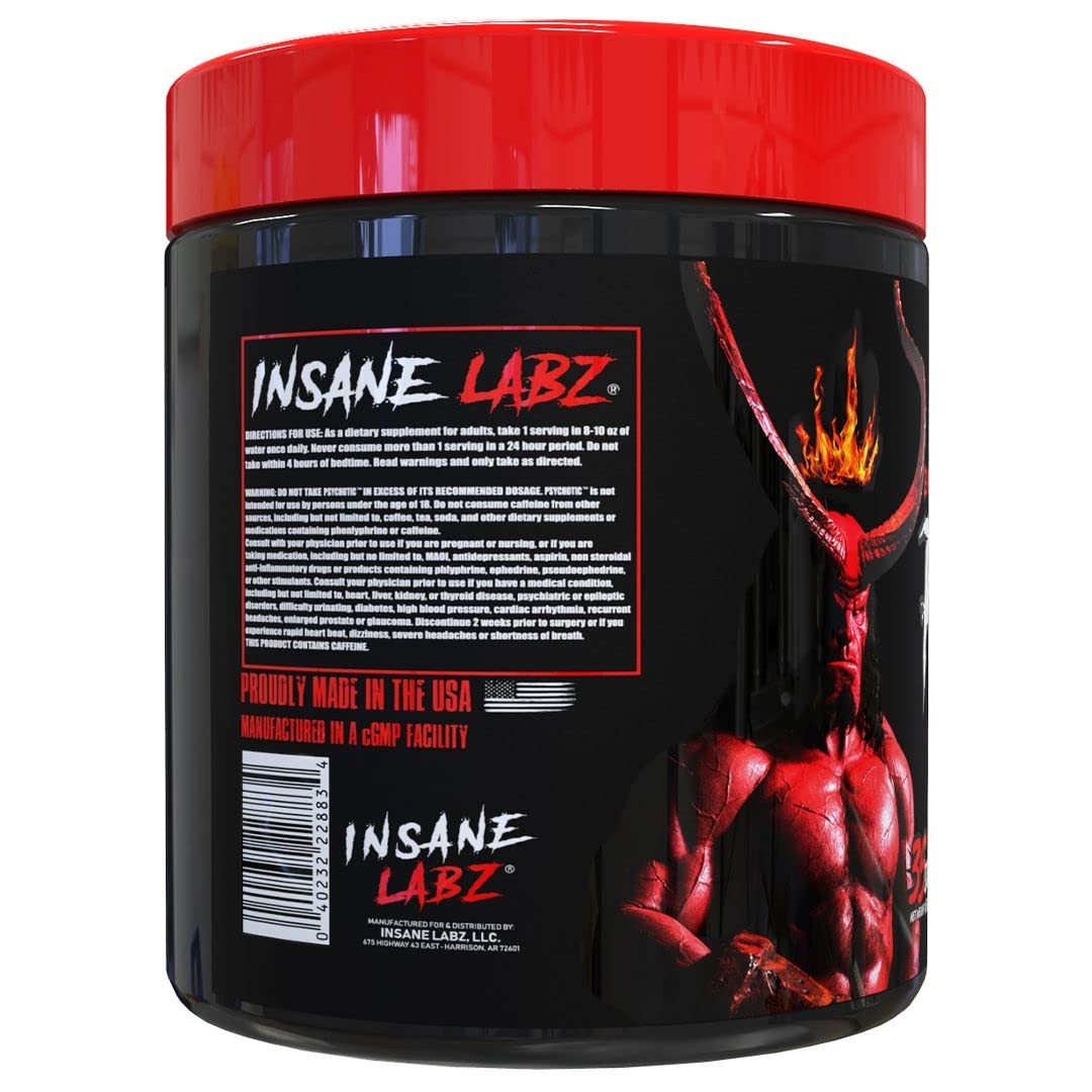 Insane Labz Hellboy Pre Workout Supplement 35 Servings Energy Focus Endurance