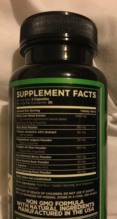 Goril X Testosterone Supplement to Increase Size, Strength and Energy, 60 caps
