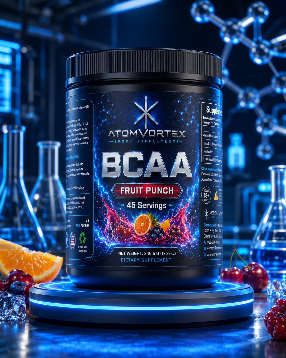 Atom Vortex BCAA Fruit Punch
