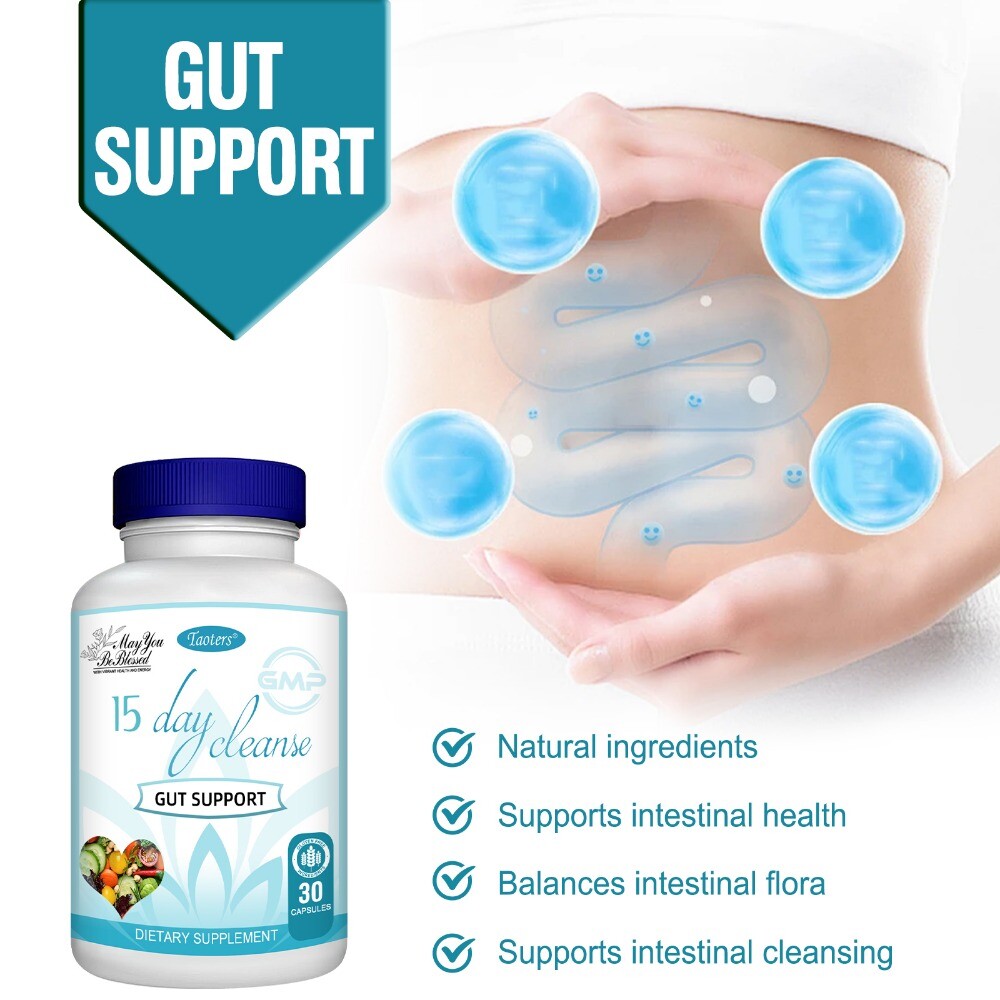 15-Day Cleanse – Gut and Colon Support | 30 Capsules Advanced Formula
