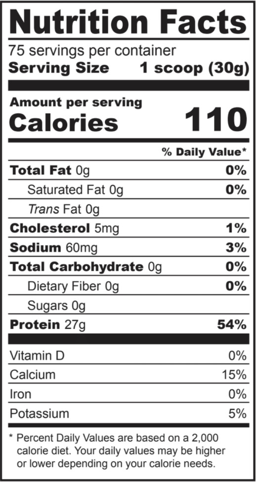 Unflavored Whey Protein Isolate 10lbs – BFDNutrition