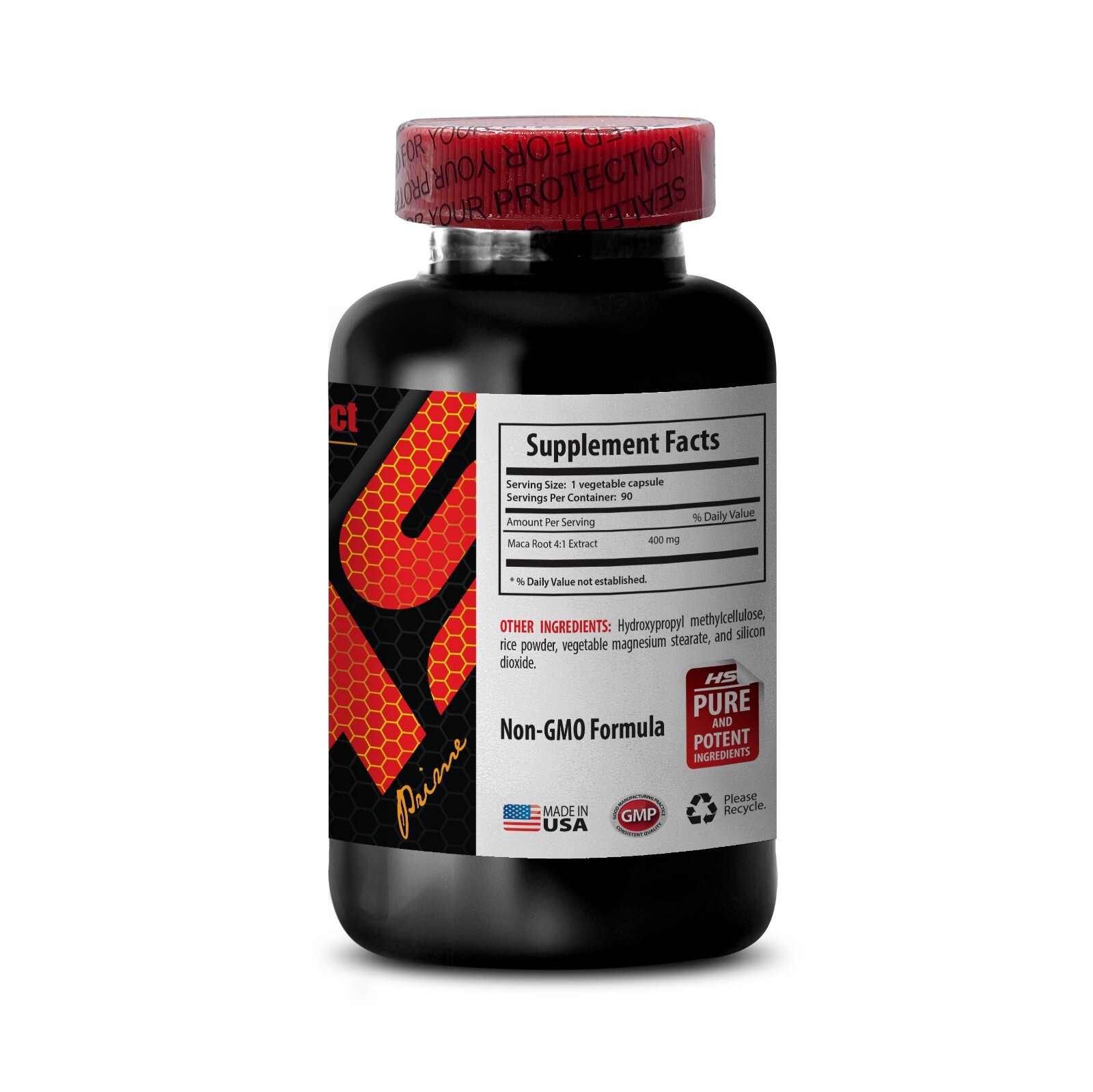 maca supplement – MACA ROOT EXTRACT 400MG – energy booster for women – 1 Bottle