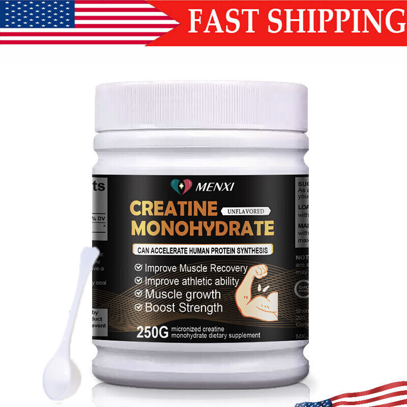 Micronized Creatine Monohydrate Powder 250g, 50 Servings,Unflavored Creatine US