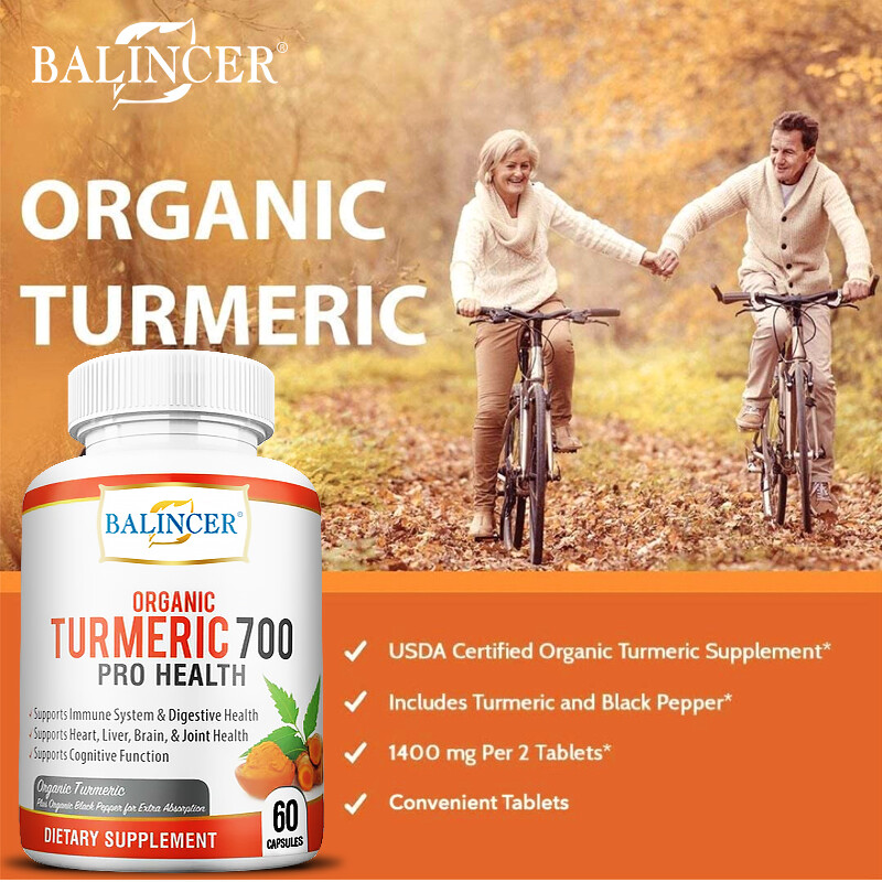 Turmeric Curcumin 700mg Herbal Extract Liver, Brain, Heart, Joint Health