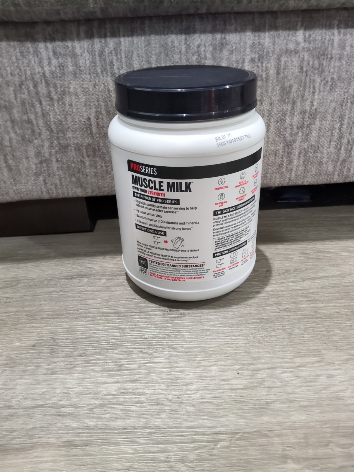 Muscle Milk Pro Series Protein Powder Supplement Knockout Chocolate 2 lb
