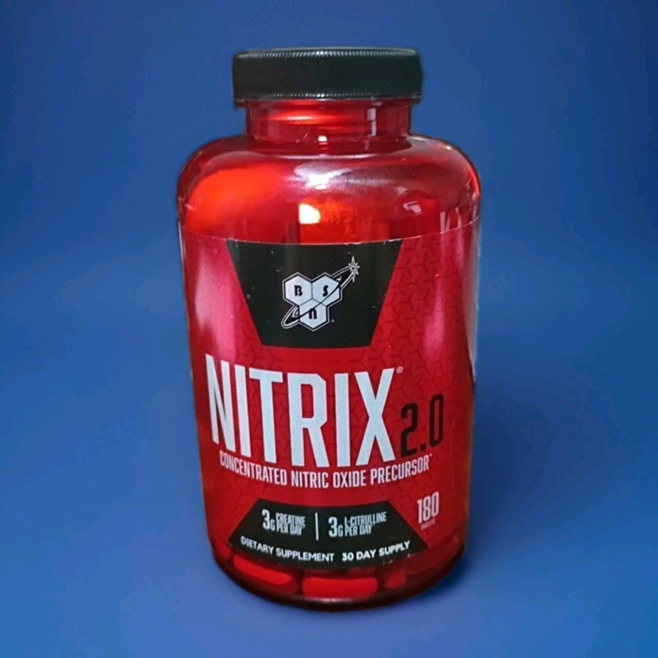 BSN Nitrix 2 0 Concentrated Nitric Oxide Precursor 180 Tablets GMP Quality