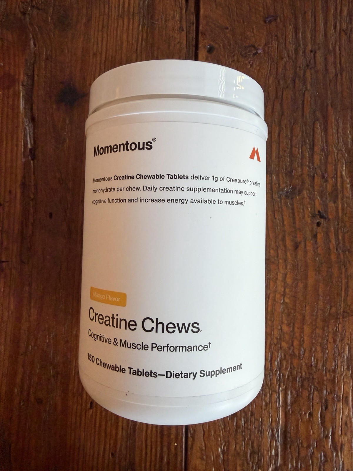 Momentous Creatine Chews 150-Count – Mango FREE SHIPPING Exp 02/28