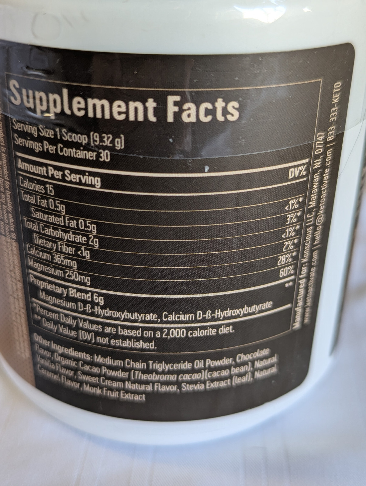 Konscious Keto Activate Dark Chocolate Truffle Premium BHB Ketones sealed 9/26