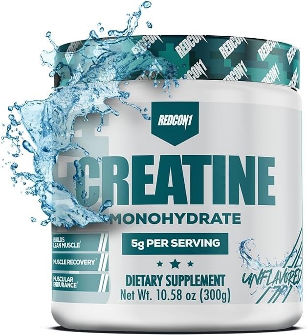 Redcon1 Creatine Monohydrate Unflavored 60 Servings 300 Grams 10.58oz 07/2027
