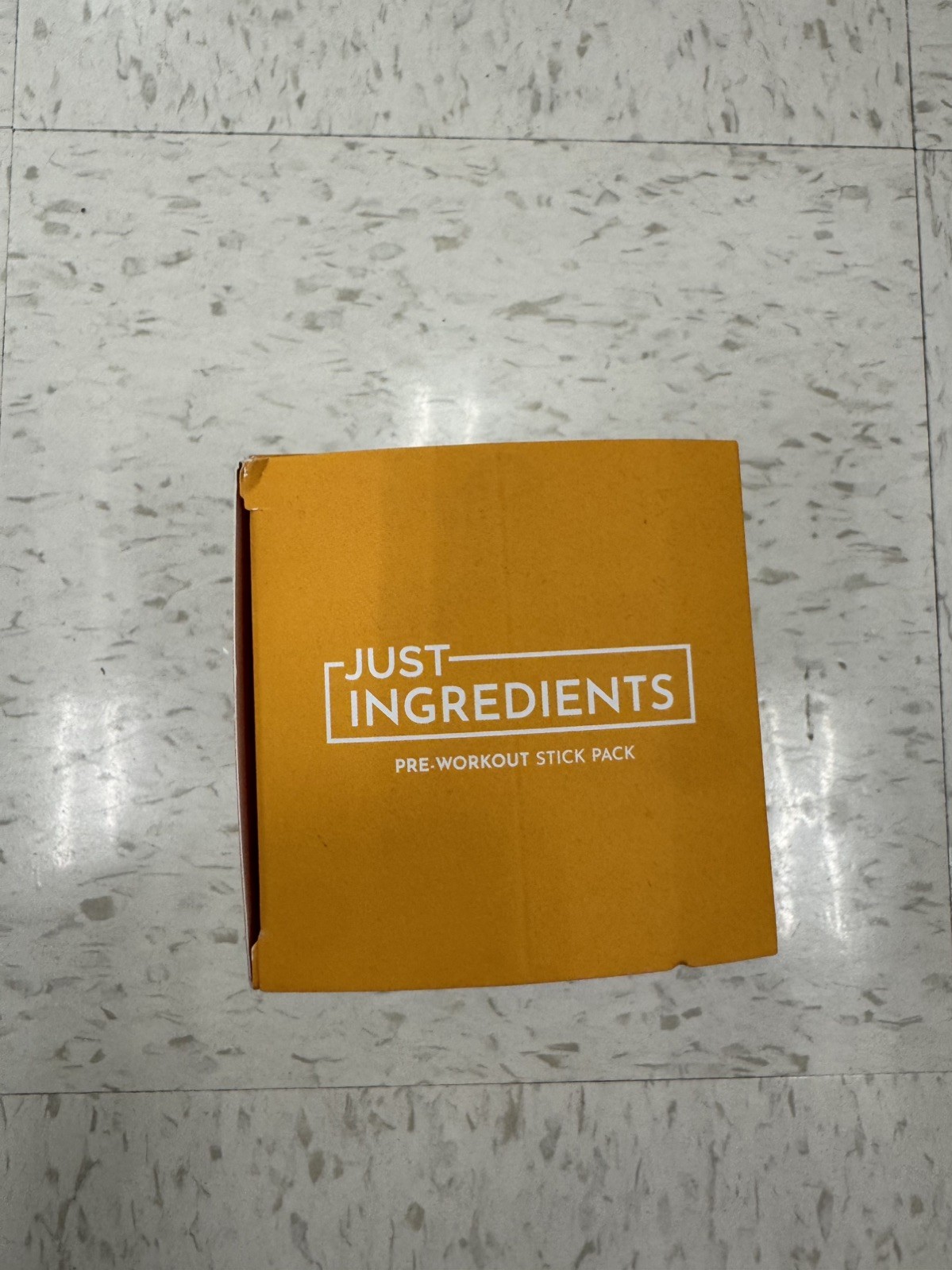 *2*JUST INGREDIENTS Pre-Workout Sports Drink Powder Packet Orange Pineapple-10ct