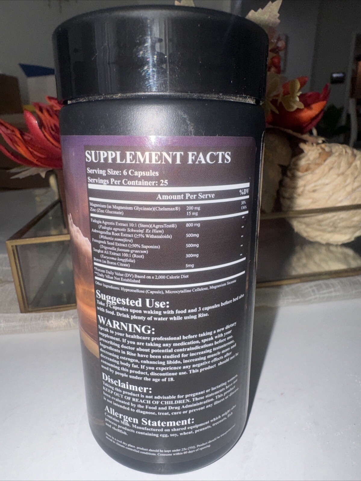 Outbreak Nutrition RISE Testosterone Booster Muscle Builder 150 Capsules New