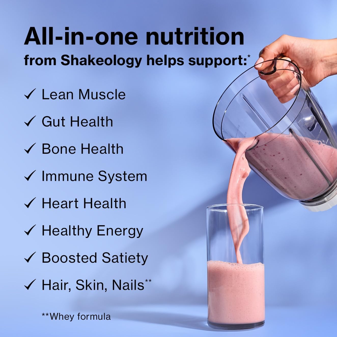 BODi Shakeology Whey-Based Protein Powder – Gluten-Free Superfood Shake with …